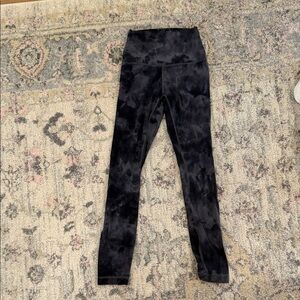 lululemon athletica Black Tie-Dye Leggings